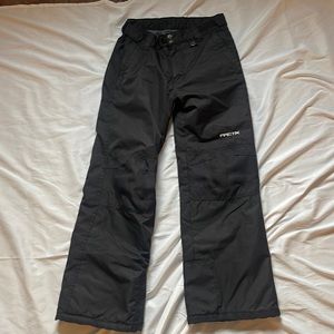 black youth arctix ski pants